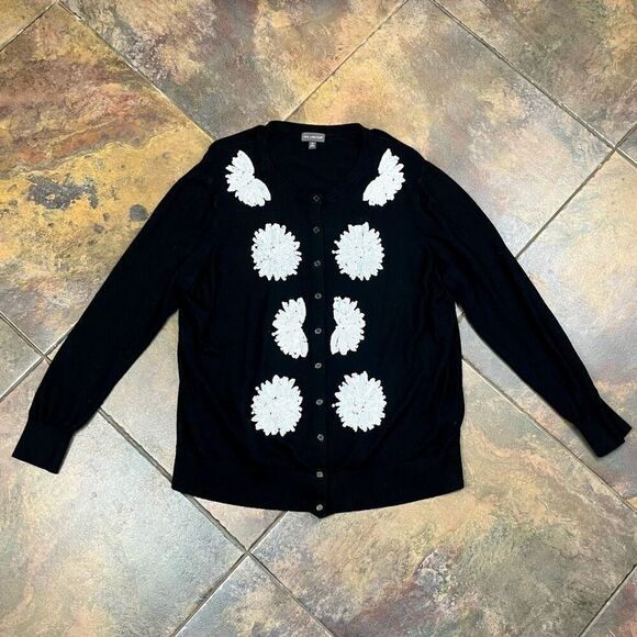 The Limited Sequin Button Down Cardigan Sweater 2X - Picture 6 of 9